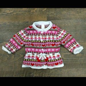 Janie and Jack hearts cardigan